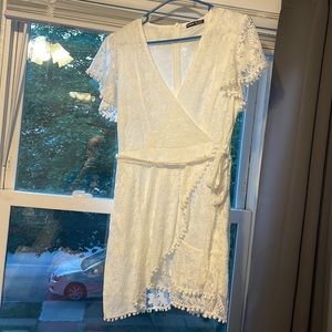 White lace dress